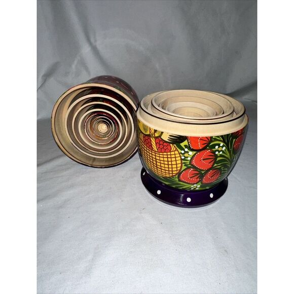 Russian Babushka‎ Handpainted Nesting Doll 10Dolls Matryoshka - Picture 15 of 15